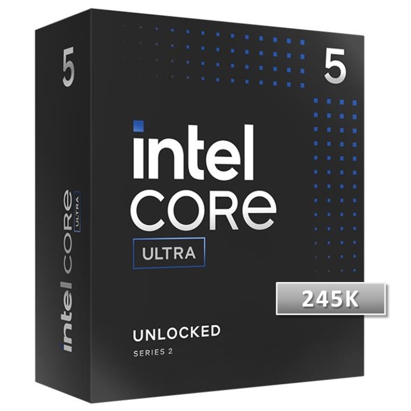 Intel Core Ultra 5 245K processeur de bureau - 14 cores (6 P-cores + 8 E-cores) up to 5.2 GHz (BX80768245K)